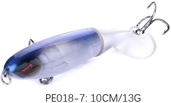 10 st 10 cm flytande roterande stjärtpropeller-pennfiskedrag