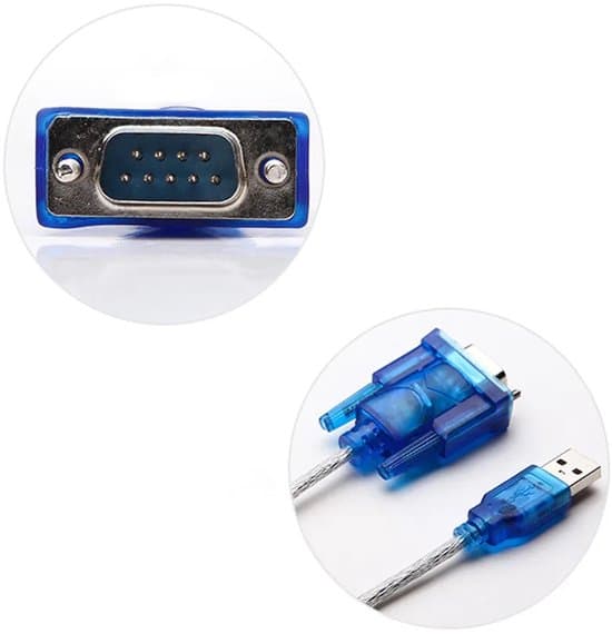 80 cm USB 2.0 - COM-portti (RS232) sarjaportti DB9 9-nastainen sovitinkaapeli