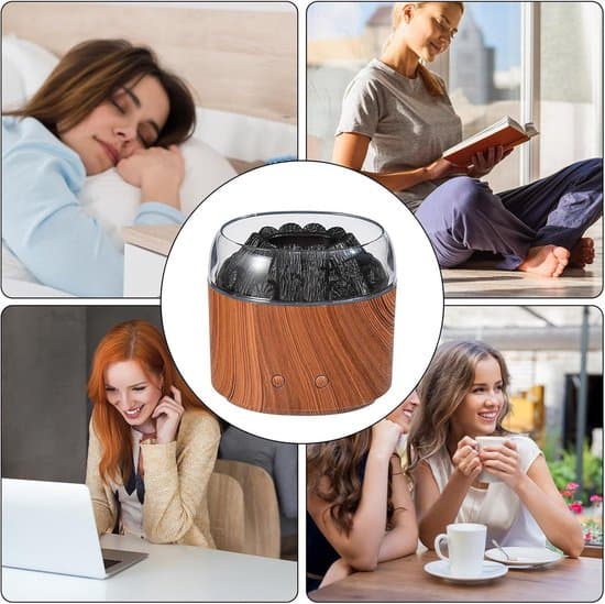 Lämplig för Volcano Flame Diffuser 160 ml Bärbar Dimluftfuktare Doftterapi Tyst Varmt Ljus Hem