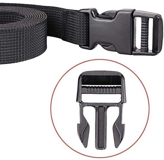 Bagagestropper -4-pak- quick release spænder - skraldestropper - bagagestropper-Sort-3.8*3cm