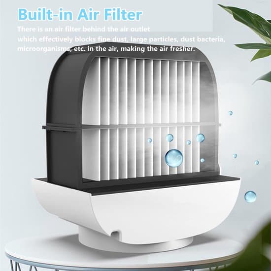 Mini Airconditioner, fordampningskøler, 300 ml, USB