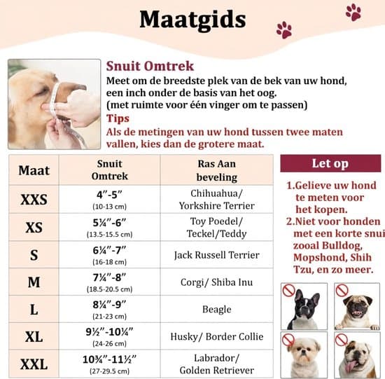 Hundemundkurv - Blødt net - Størrelse S - Sort