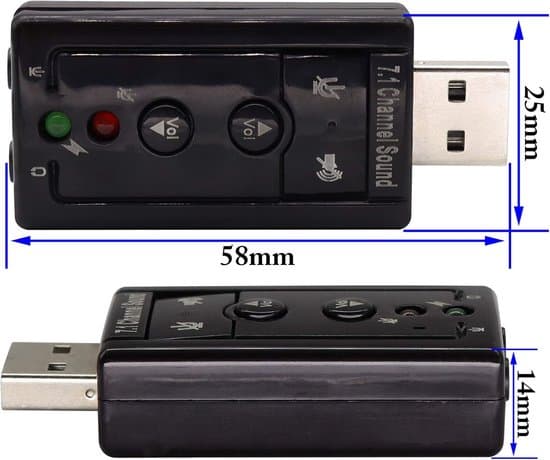 Eksternt USB-lydkort med stereolydkonverter