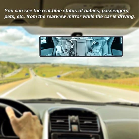 Justerbart bakspejl til biler, SUV'er og lastbiler - påklipsbart panoramisk spejl