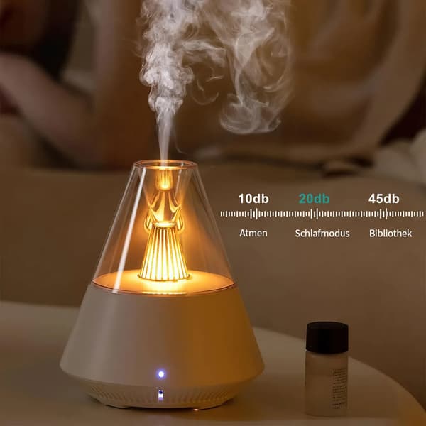 120 ml Ultralyd Aroma Diffuser & Elektrisk Indendørs Luftfugter - 20 ml/t