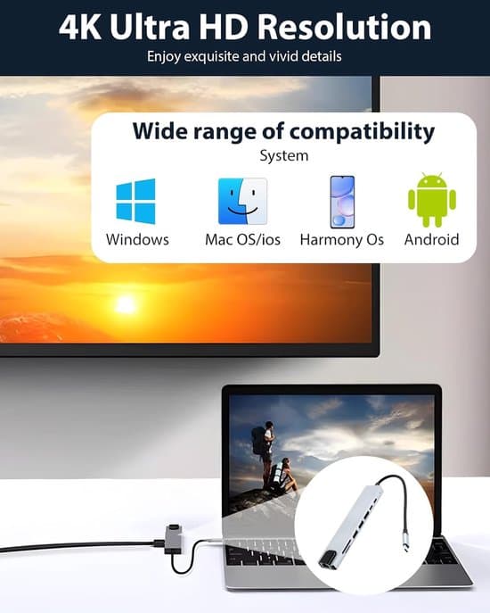 8-i-1 USB-C Hub - Ethernet - 4K HDMI - 100W PD - Grå
