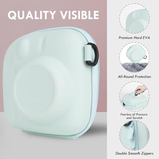 Hård EVA-bæretaske til Fujifilm Instax Mini, mintgrøn