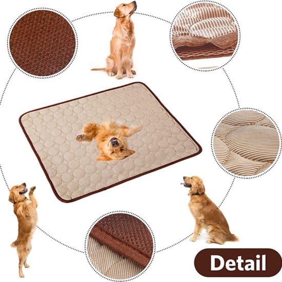 Kæledyrskøletæppe (til katte og hunde) | 70 x 55 cm | Brun | L