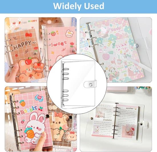 - 2-pack A6 pärmfickor - Transparenta vattentäta pärmfickor med tryckknappar