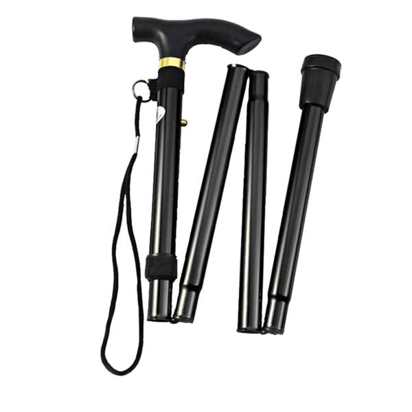 Trekkingstave, campingstave, vandrestave, foldbare vandrestave, sort