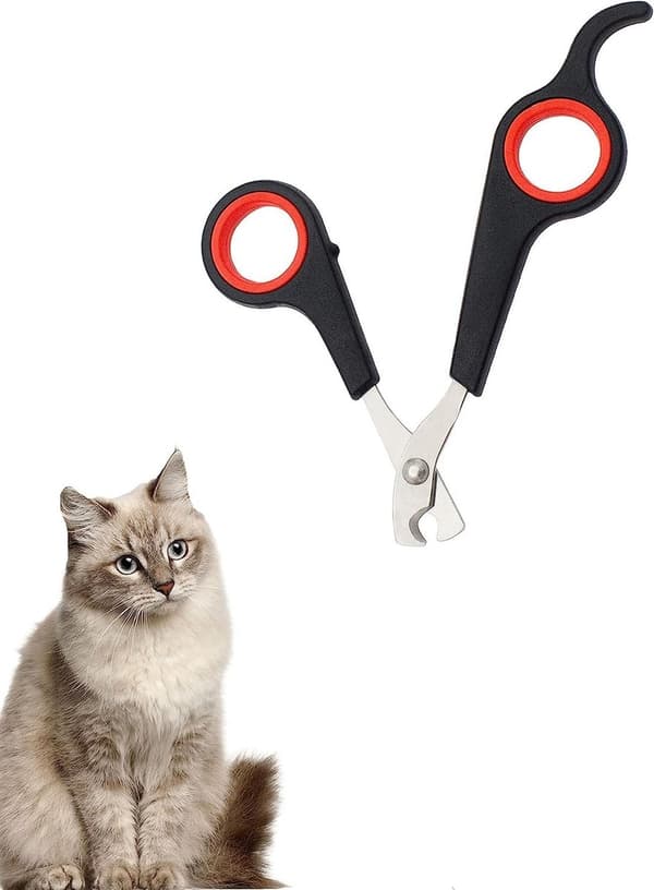 Professionel negleklipper i rustfrit stål til katte og små hunde