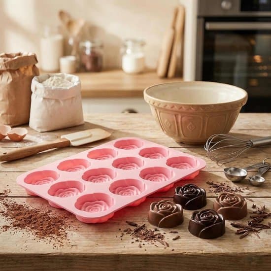 2-pack rosformade silikonformar för bakning/godis/tvål (24 hålrum)