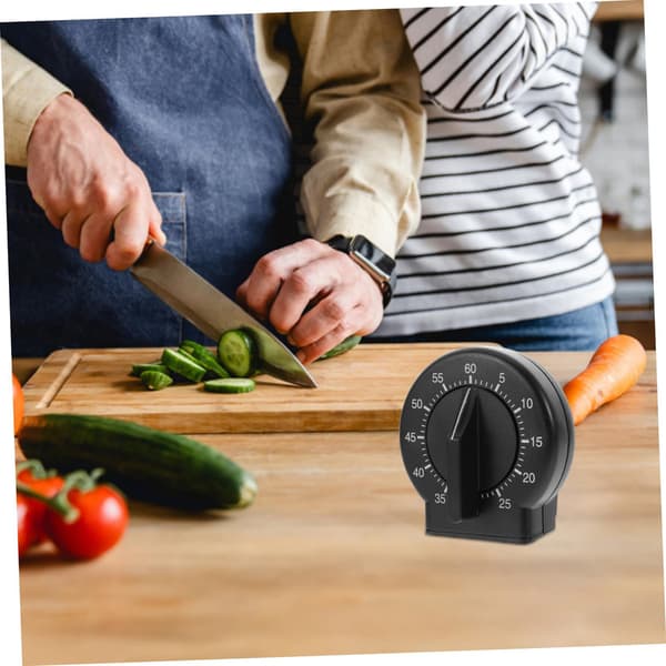 Batterifri timer, robust plast, multifunktionell 60-minuters kökstimer köksapparat.