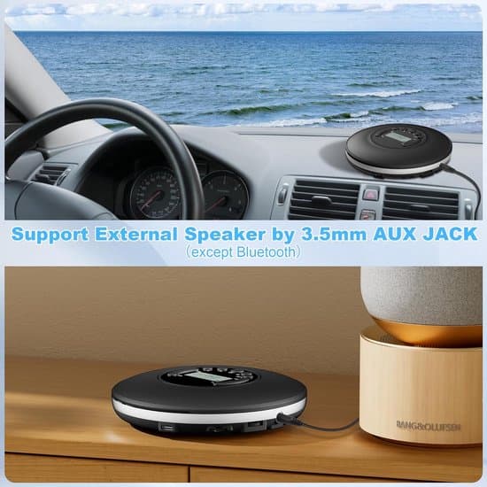 Bärbar CD-spelare - Bluetooth - Anti-skip