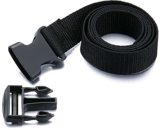 Bagagestropper -4-pak- quick release spænder - skraldestropper - bagagestropper-Sort-2.5*3m