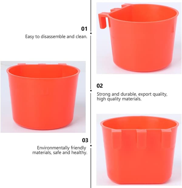 Extern fågelbursmatare/matare, 12-pack - Röd