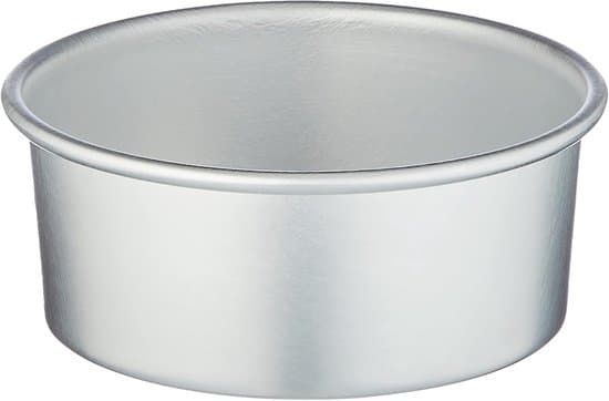 18 cm konformad aluminiumbakform - med kant, 8 cm hög