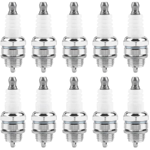 Tändstift för röjsågar, 10-pack, ABS-material, lämplig för olika röjsågar.