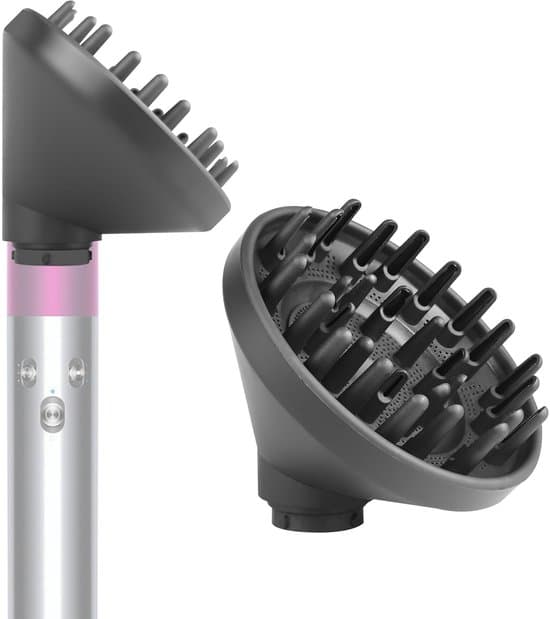 Til Dyson Airwrap HS01/05 diffuser-tilbehør - kan omdannes til en hårtørrer-diffuserdyse, grå