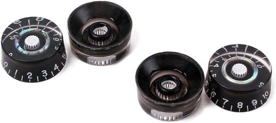 Gitarrkontrollrattar - Elgitarr - Tonvolymkontrollratt - 4-pack (Svart)