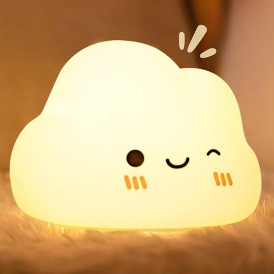 Børnenatlampe, skyformet, babynatlampe