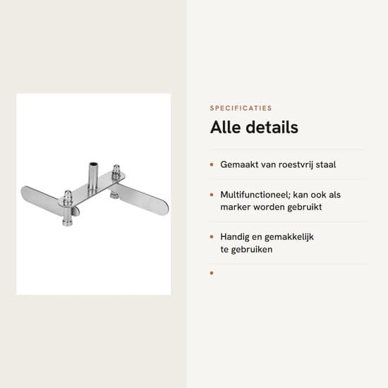 - Multifunktionel centermåler - Markør/Centreringsværktøj