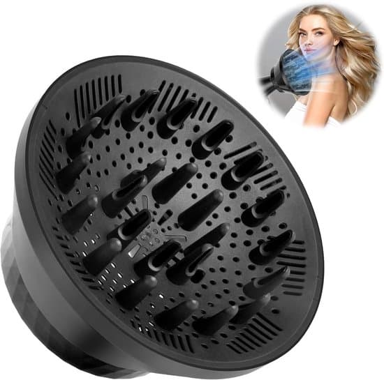 Diffuser för lockigt hår - Vikbar hårtorkdiffuser lämplig för alla hårlängder.