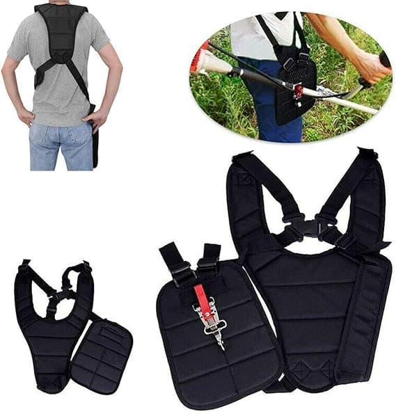 Gräsklippare Dubbla Axelremmar-Trimmer Röjsåg Sele-Nylon Midjebälte