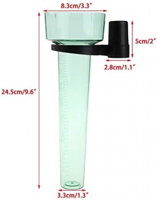 24 cm Plaststav-Typ Utomhus Väderstation Regnmätare