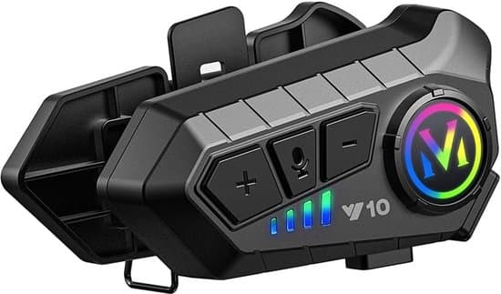 Motorcykel intercom hjelm Bluetooth headset Stemmeassistent support Dobbelt støjreduktion High Definition Opkald musik navigation