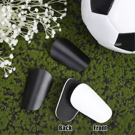 Super Mini Fodbold Benskinner - 8x5 cm - Sort/Hvid