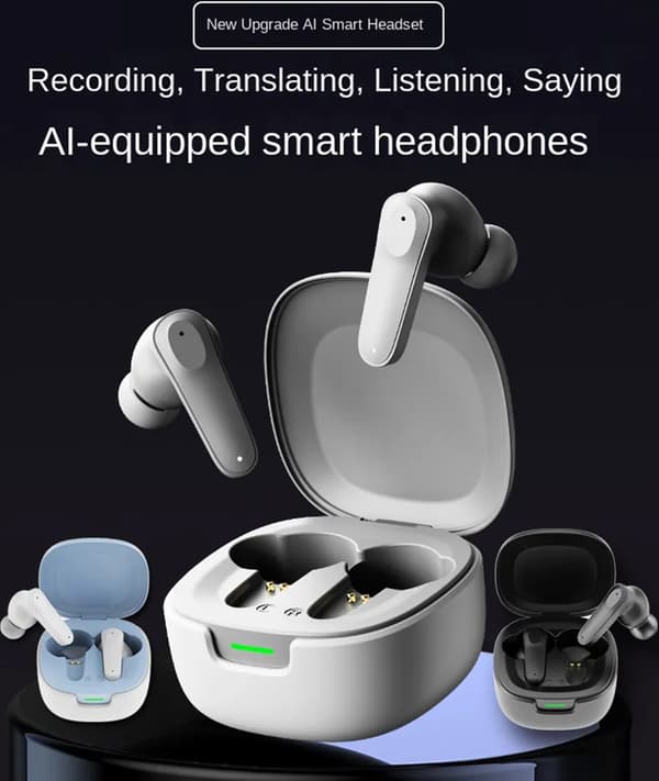 Sprogoversettelseshovedtelefoner Tovejs Realtid 144 Sprog Trådløs Bluetooth