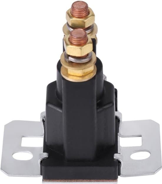 Automatiskt relä 12V DC 500A – Svart, normalt öppet, panelmontering