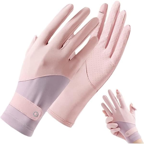 UV-skyddshandskar för kvinnor - 2-pack - Issilkestyg - Elastiska - Bekväma