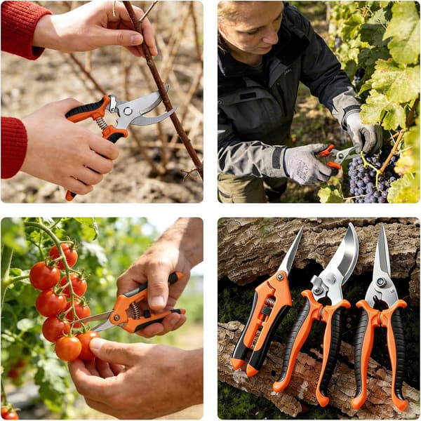 Trädgårdsbeskärare, 3-delat set - Ergonomisk