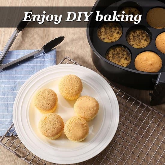 7-kops non-stick silikone cupcake/airfryer bageform