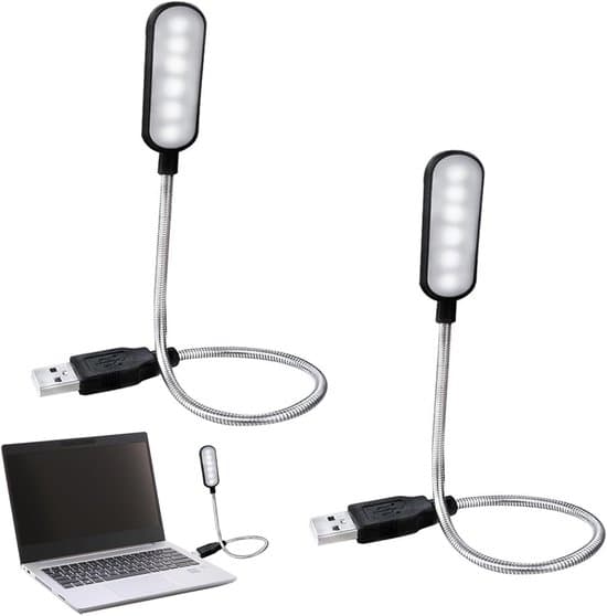 To-delt USB-lyssæt, bærbar computerlys, dæmpbar USB LED-lys, dæmpbar USB-lys, bærbar LED-lys, bærbar computerlys, USB-computerlys, PC-lys