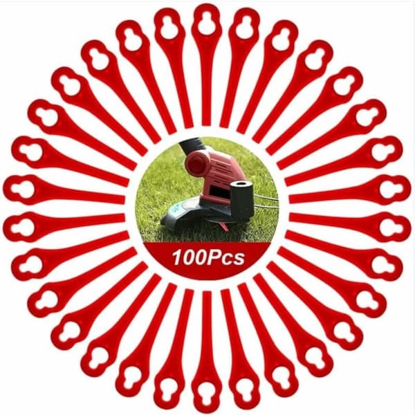 Plastreservblad (för gräsklippare) - 100 blad per förpackning