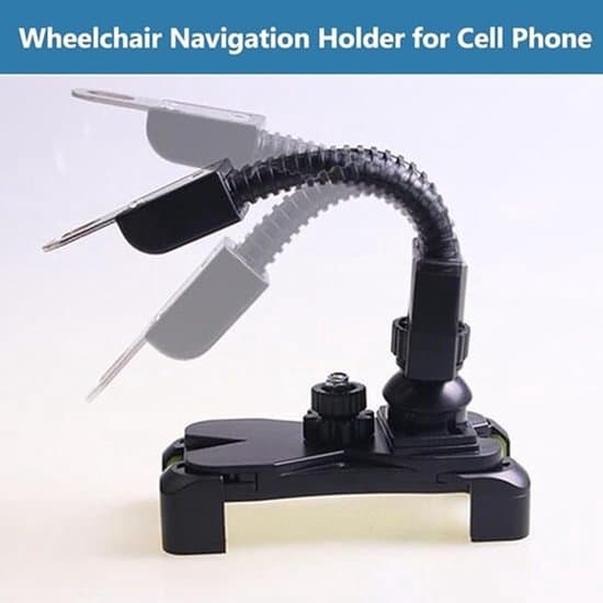 Telefonholder - Styrstil - 360° justerbar - Sort