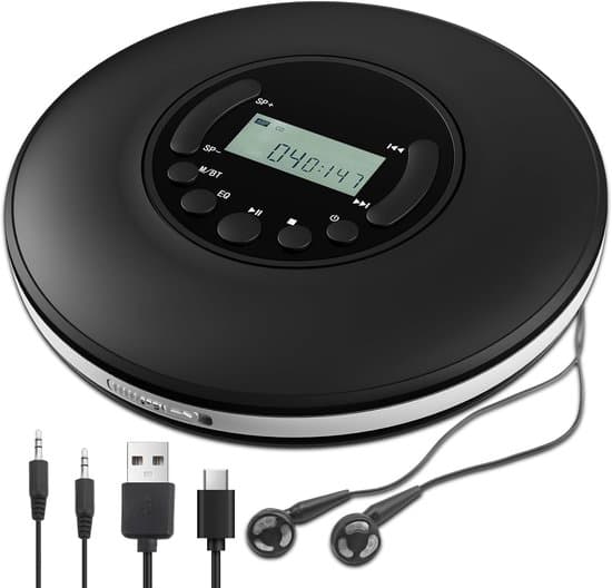 Bärbar CD-spelare - Bluetooth - Anti-skip