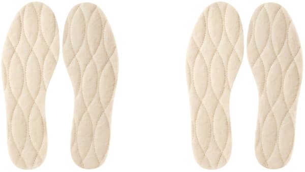 2-par varme vinterindlægssåler - Beige - 24.6*8.3cm