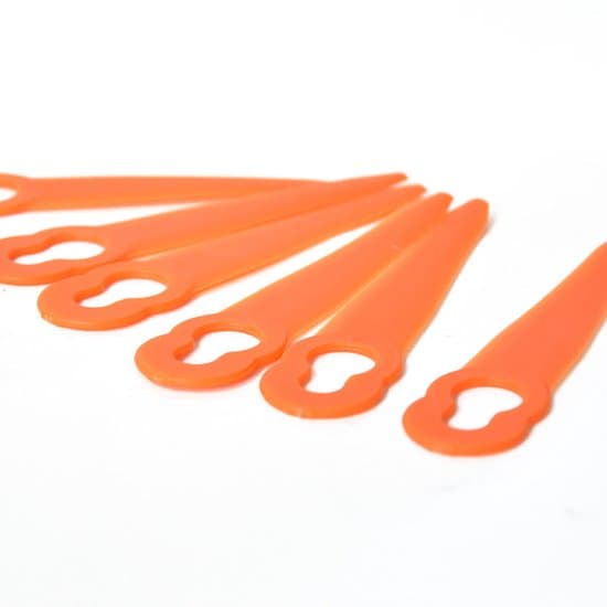 100-delade ABS-plast ersättningsgräsklipparblad, 1,15x0,7 cm