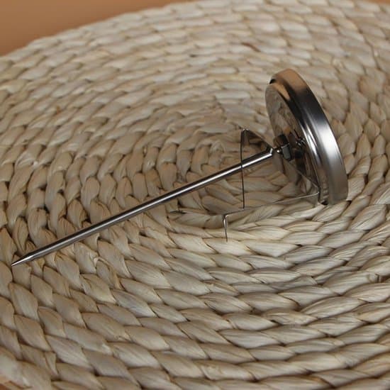 Köttermometer - kökstermometer - termometer - grilltermometer - kökstermometer med sond - rostfritt stål - silver