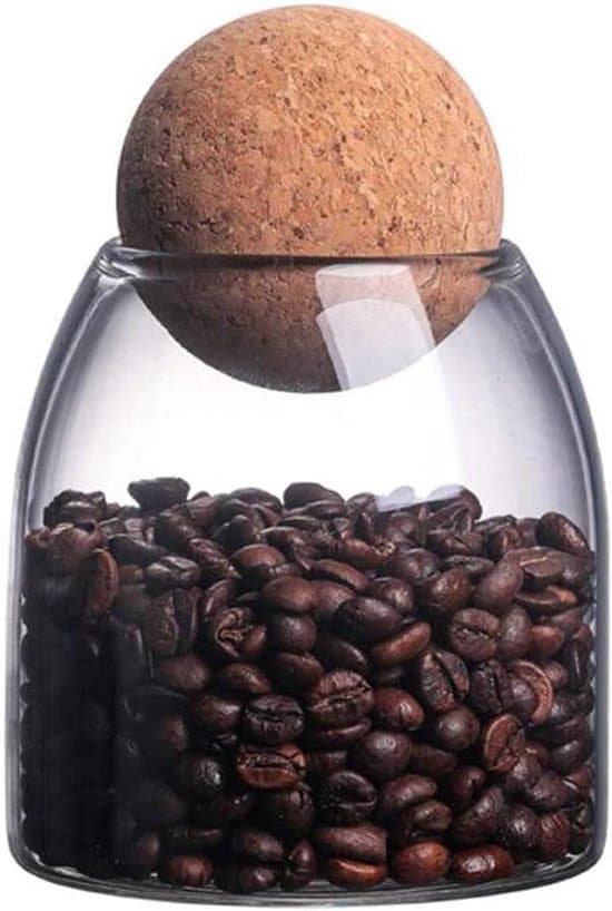 Glasburk med korklock - Matförvaring - Kaffesirap - 500 ml