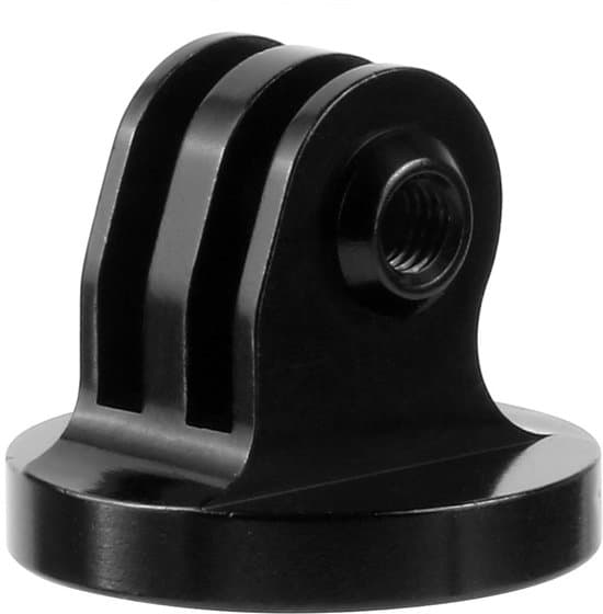 Adapter i aluminiumslegering til actionkamera, tilbehørsstativ, 2-pak til GoPro 13/12 - Sort