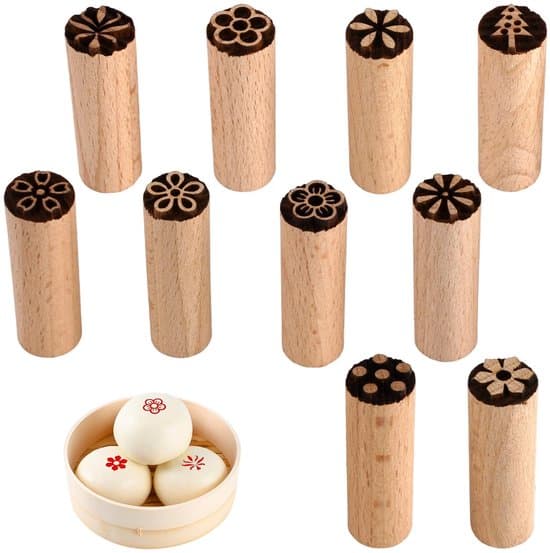 - 10 trästämplar för lera och keramik för DIY