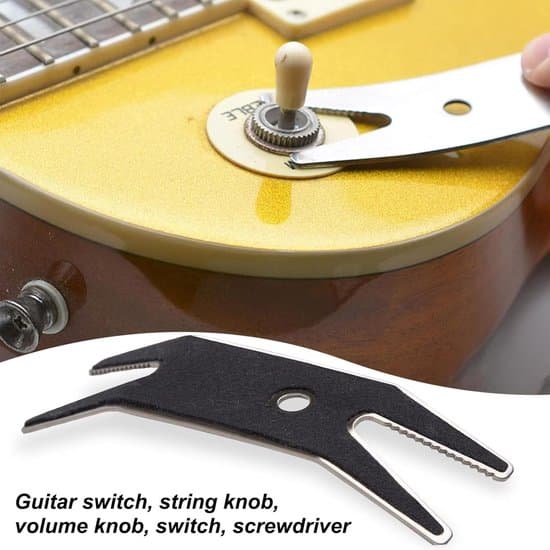 Guitar Spanner - Multifunktionelt Værktøj - Guitarvedligeholdelse - Rustfrit Stål - 98 x 28 cm - Sort
