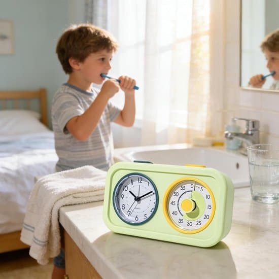 Visuel Timer - Børnetimer Opgaveplanlægger - Tidsstyringslæring - Dobbeltskærm - 12 x 6 x 6 cm - Grøn
