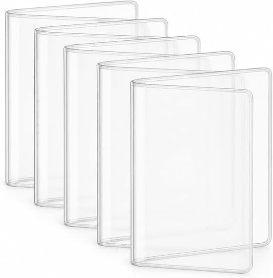 5-pack transparenta PVC-passskydd