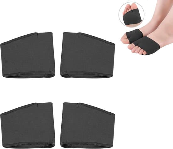 1 par sorte mellemfodspuder til Hallux Valgus & forfodssmerter, størrelse L